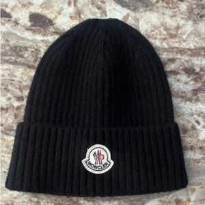 Moncler Classic Black Knit Beanie